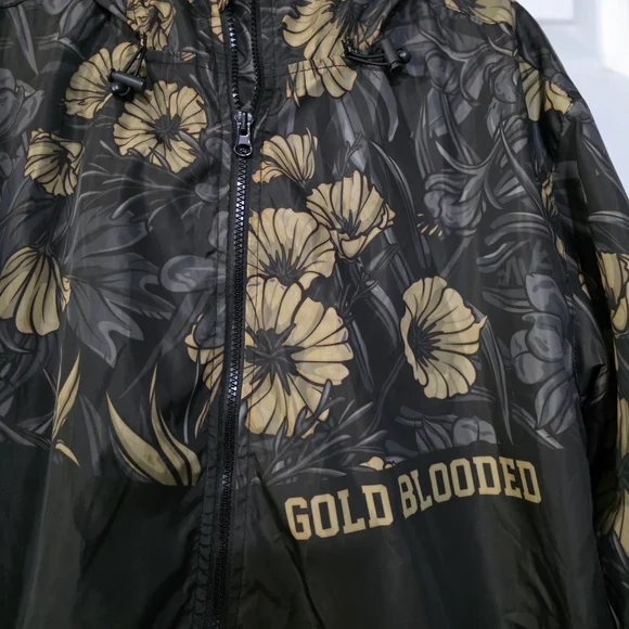 Golden State Warriors Hooded Windbreaker From Adapt -Gold Blooded Size Large - Picture 3 of 8